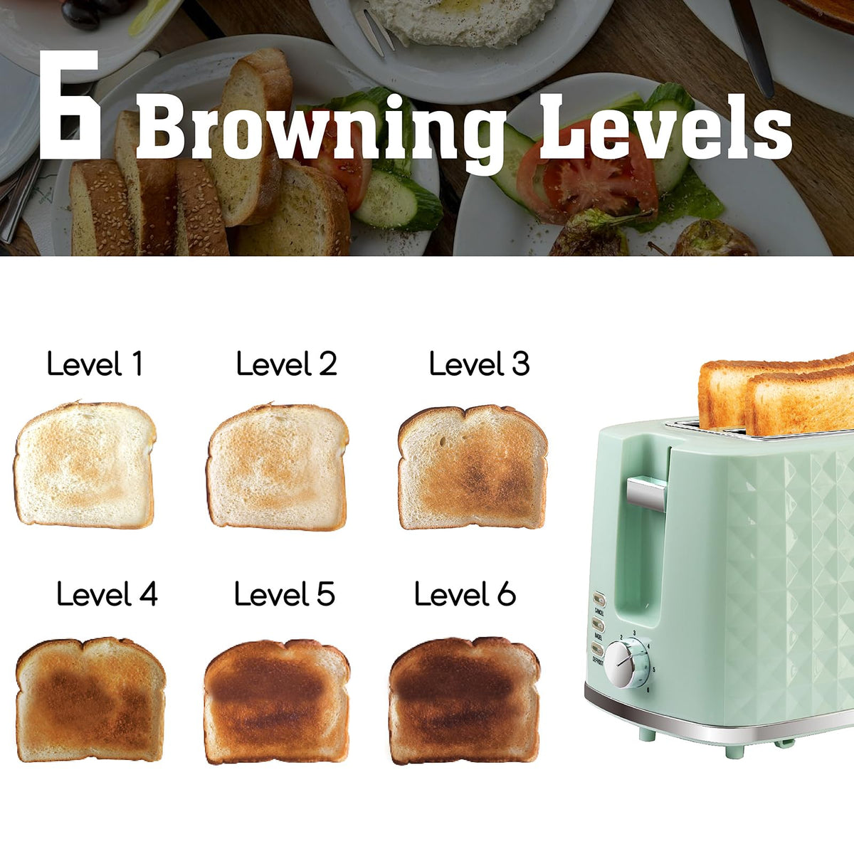 Seydere toaster in bagel mode browns cut side evenly