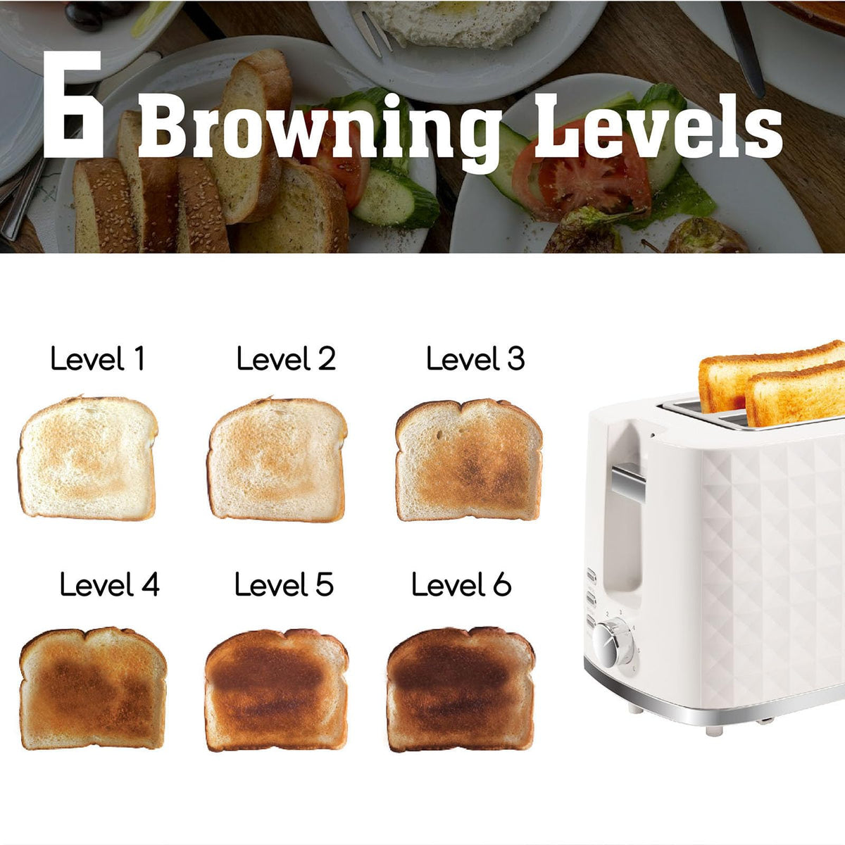Seydere toaster cancel function stops toasting when ready.