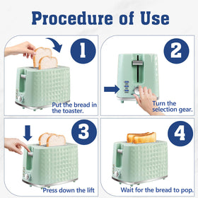Seydere toaster defrost function for even, ready-to-toast bread