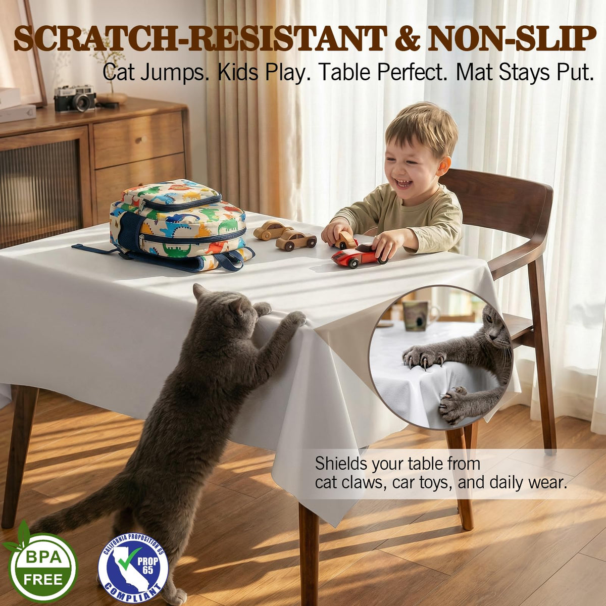 SFLJSJW versatile desk and dining mat for everyday use.