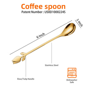 SGVRPVZ 6-inch mini spoons in stainless steel offer durable daily use.