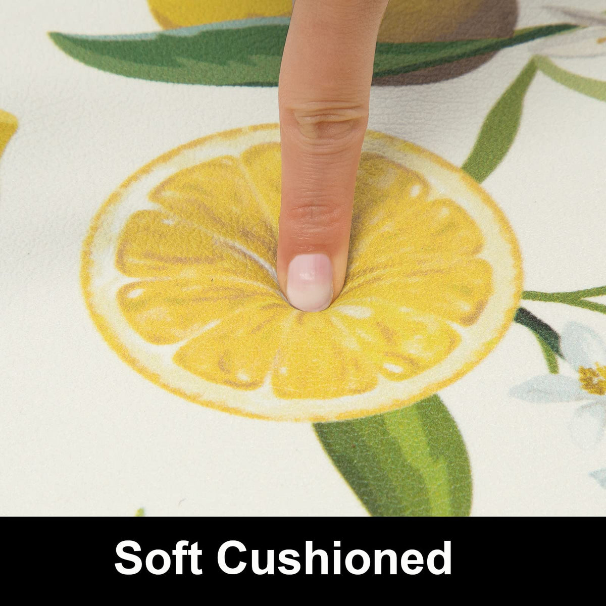 SHACOS lemon mats waterproof surface is easy to wipe clean
