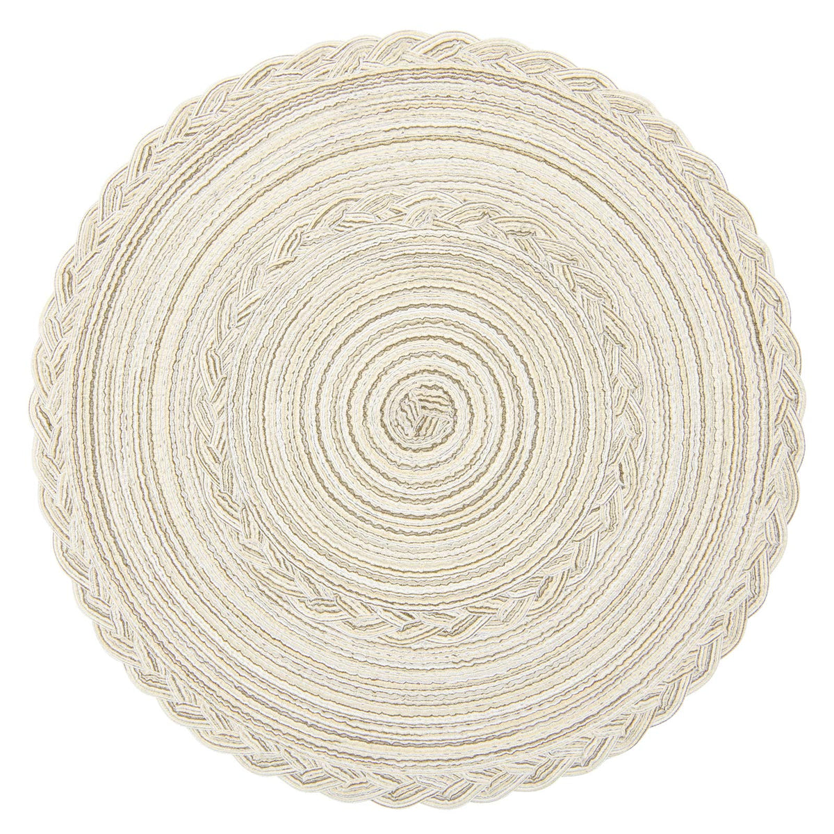 SHACOS placemats braided border detail adds textured elegance to place settings.