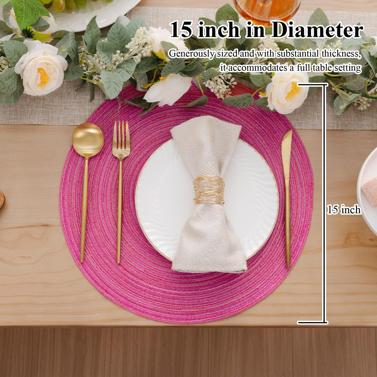 SHACOS placemats protect tabletops while enhancing decor