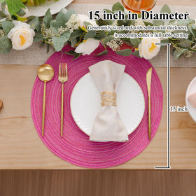 SHACOS placemats protect tabletops while enhancing decor