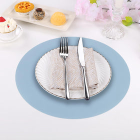 SHACOS disposable placemats on the table enable quick cleanup after meals.