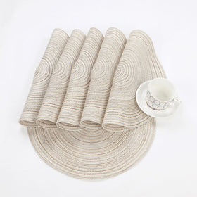 SHACOS round placemats fit rectangular, round, and oval tables