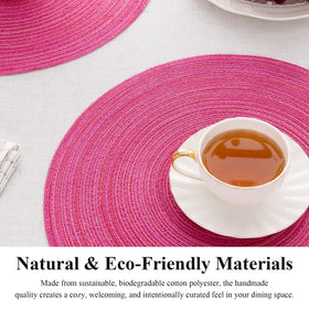 SHACOS placemats folded for easy travel and storage