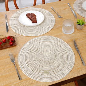 SHACOS 15-inch mats pair with plates for everyday dining