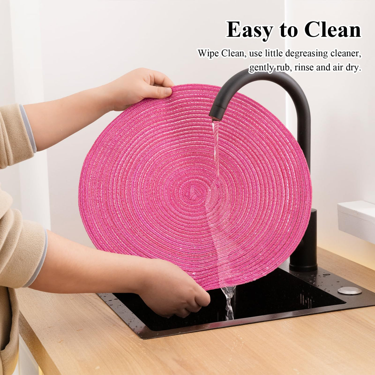 SHACOS placemats ideal for birthdays and holidays with vibrant color