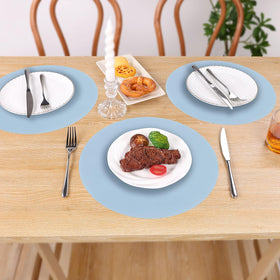 SHACOS indoor-outdoor placemats suit casual dinners and festive gatherings.