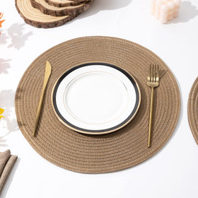 SHACOS wipe-clean placemat surface for quick cleanup
