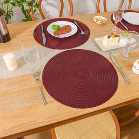 SHACOS versatile placemats suit dining, coffee, or end tables.