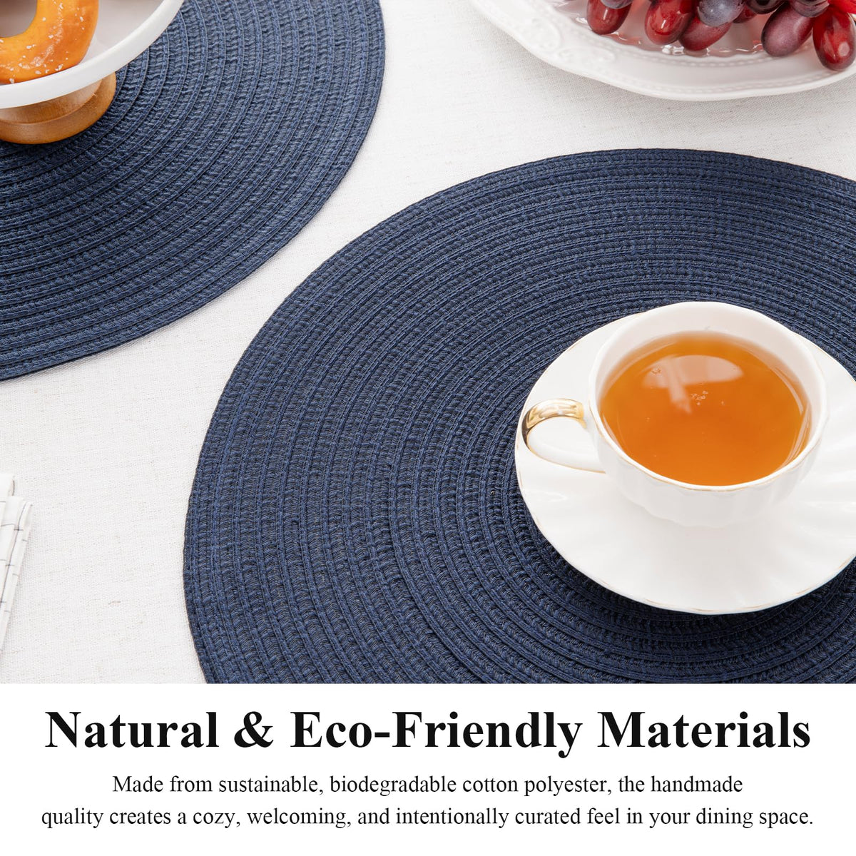 SHACOS placemats are easy to wipe clean after meals.