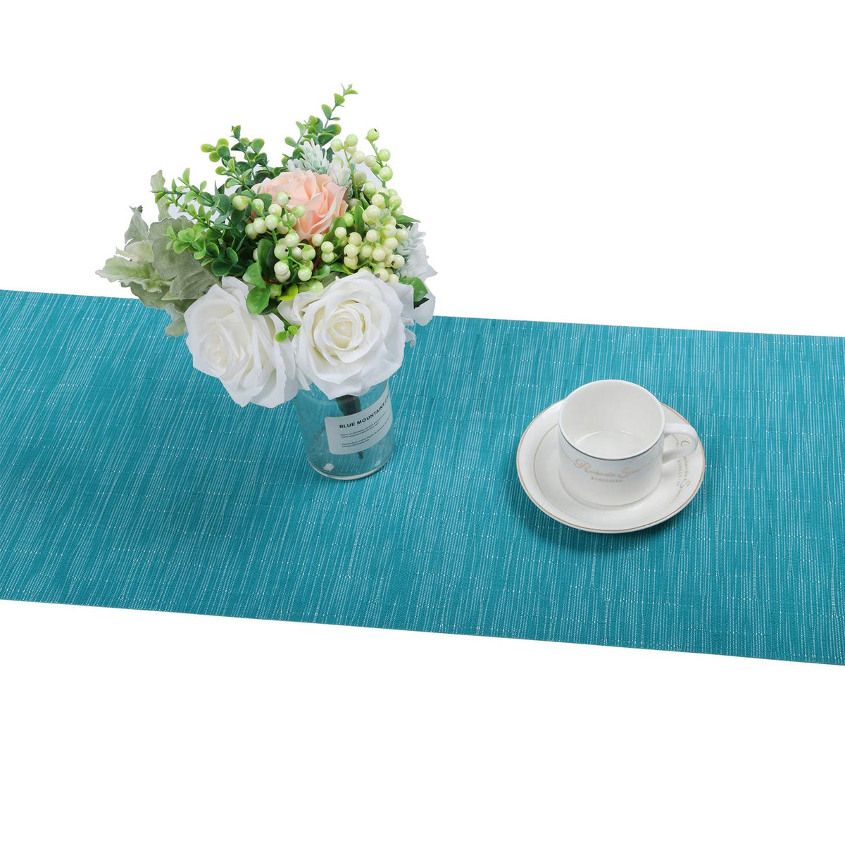 Rollable placemats for easy storage between uses.