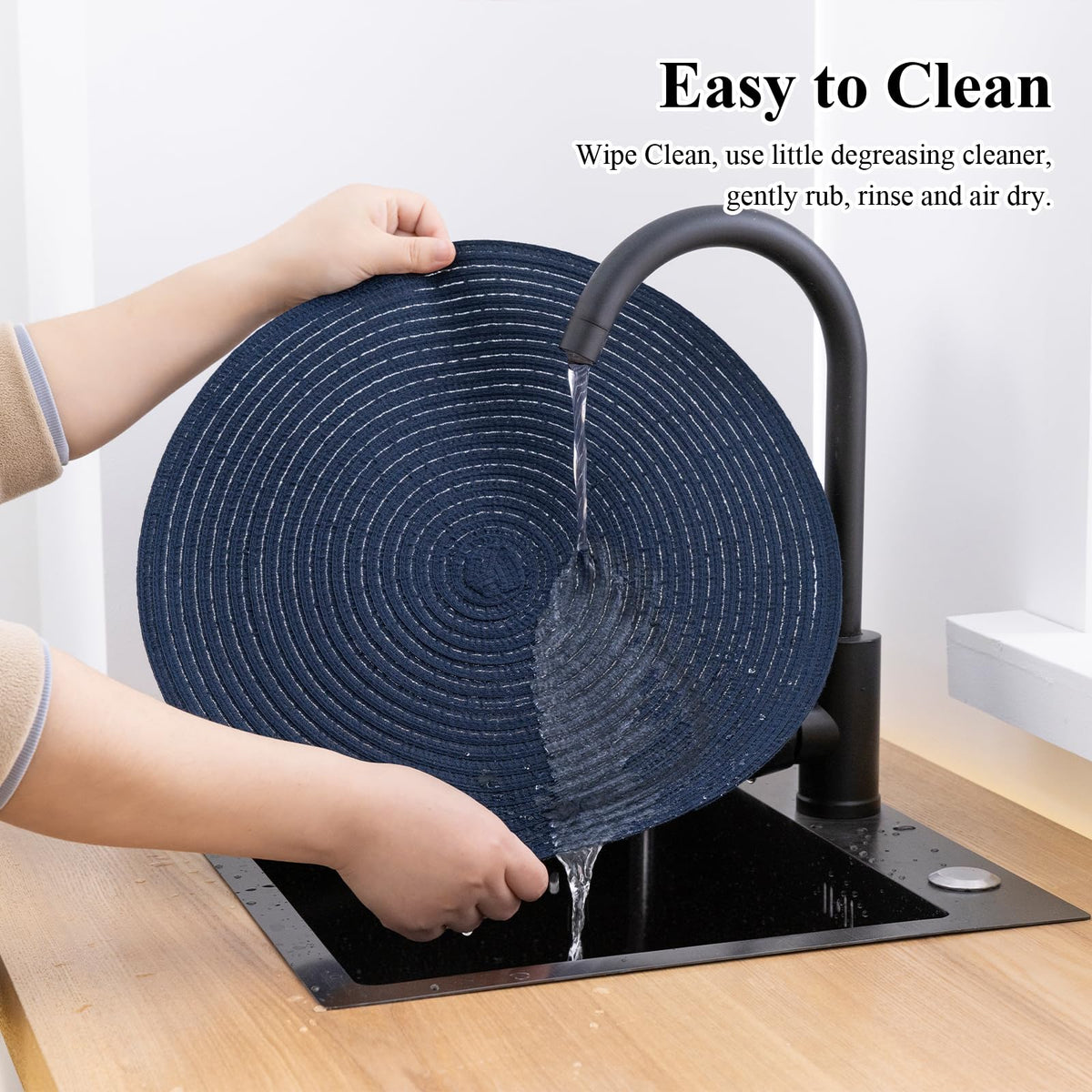 SHACOS braided design complements various kitchen and dining room styles.