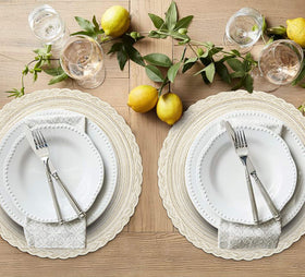 SHACOS placemats ideal for birthdays, holidays, and celebrations.