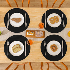 SHACOS placemats suit indoor and outdoor dining for versatile use.