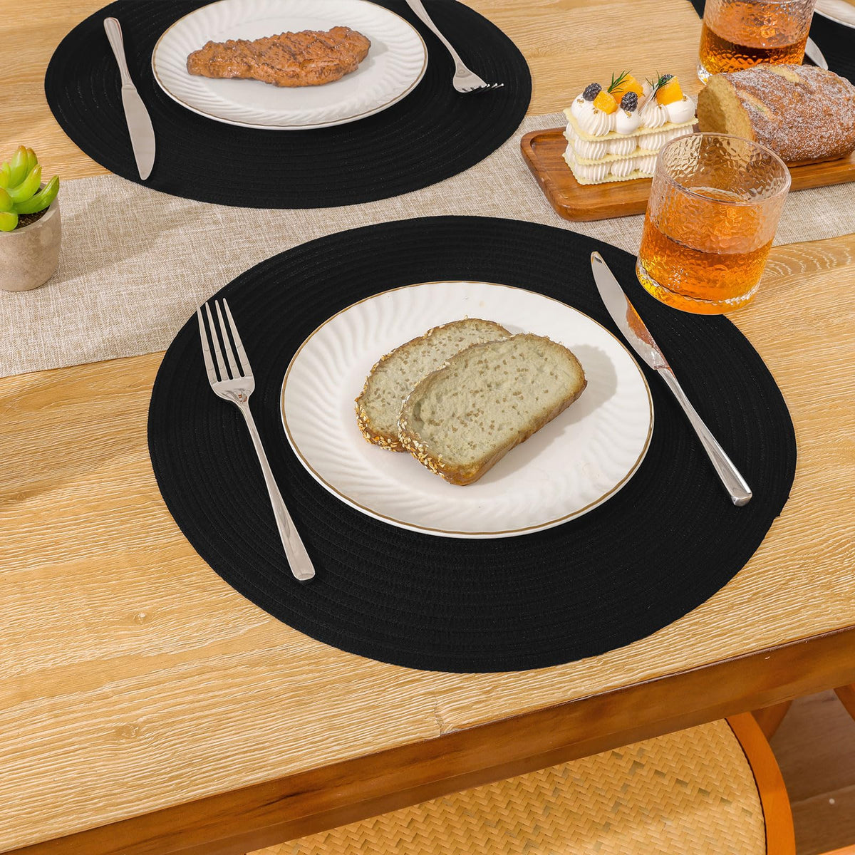 SHACOS placemats arrive rolled in packaging for compact storage.