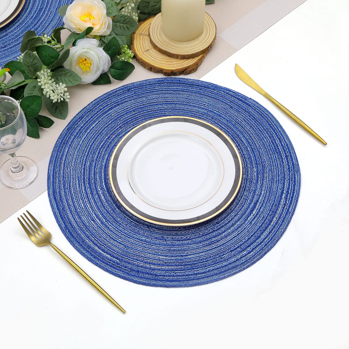 SHACOS mats protect surfaces while adding decorative texture to tables indoor or outdoor.