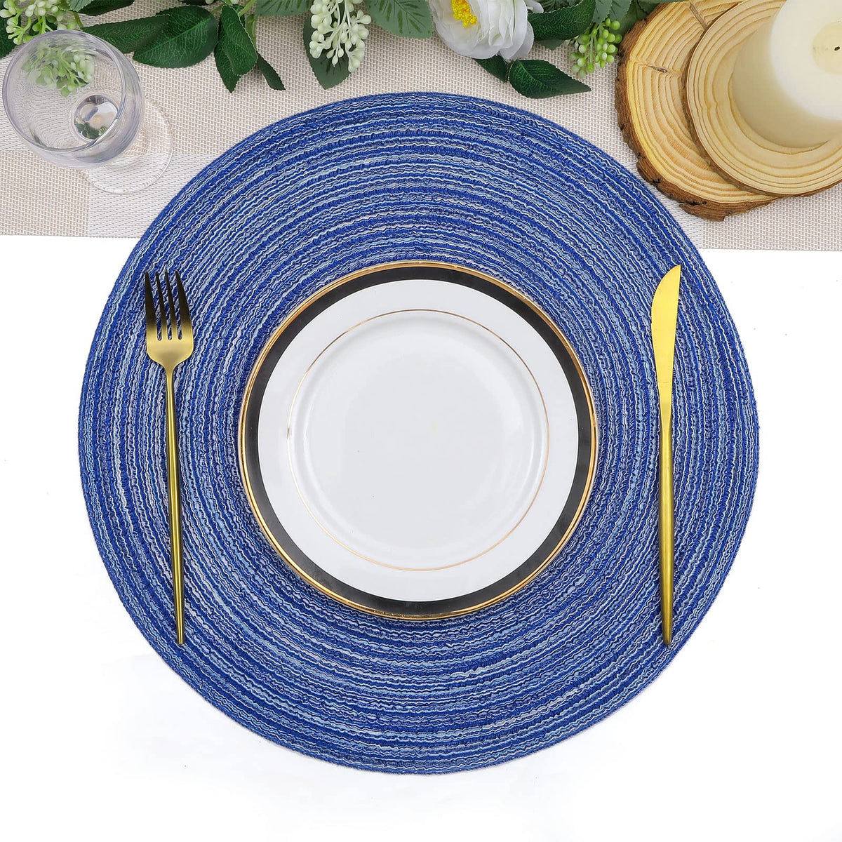 SHACOS six-piece set of placemats ready for coordinated table settings.