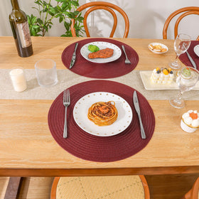 SHACOS placemats protect surfaces while elevating table presentation.