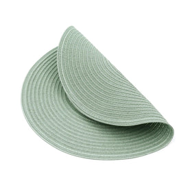 SHACOS Round Placemats set of 6 for easy table dressing and cleanup.