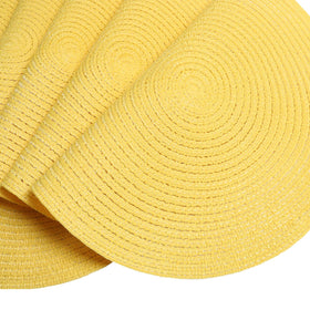 SHACOS placemats protect surfaces while adding warm color to meals.