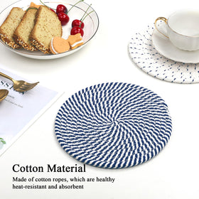 Four-pack SHACOS trivets stacked on kitchen counter