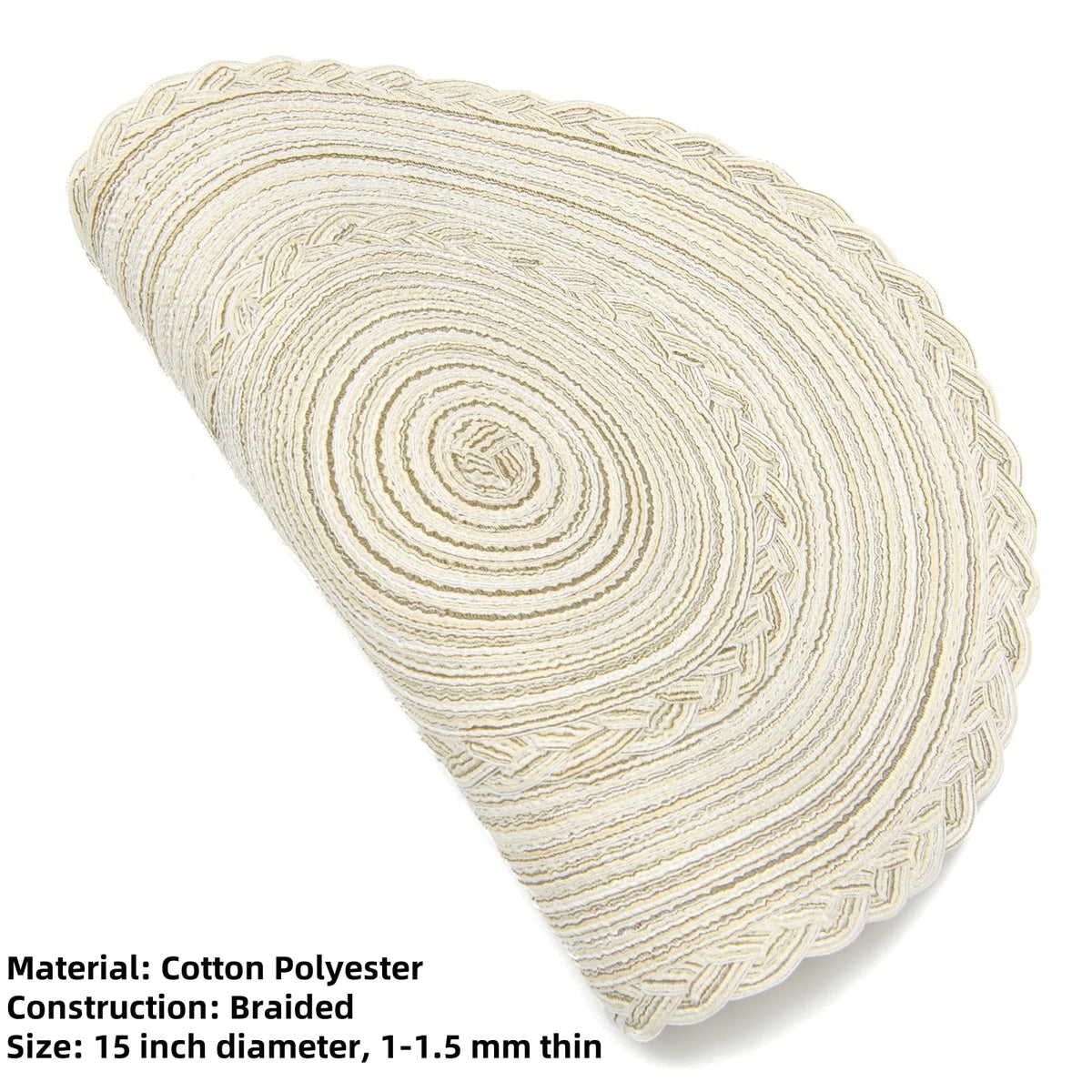 SHACOS washable dining mats are easy to wipe clean.