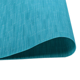 SHACOS placemats Teal durable PVC weave designed for long-lasting use