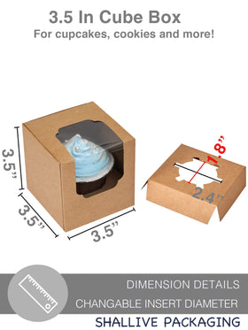 Shallive Kraft cupcake box flat storage design keeps supplies organized.