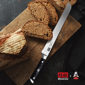 SHAN ZU sourdough slicing with a 10-inch blade for crusty loaves