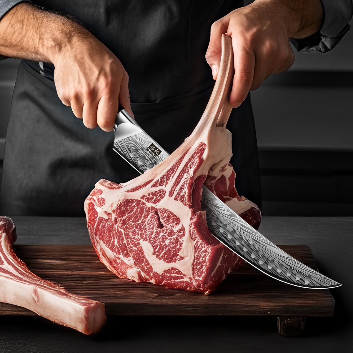 SHAN ZU brisket breakdown with curved belly for thorough meat prep.