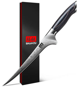 SHAN ZU fillet knife 7-inch for precise fish filleting and clean cuts