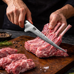 SHAN ZU pakkawood handle provides secure, moisture-resistant grip and comfort