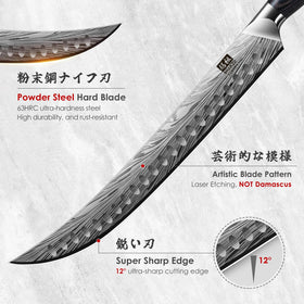 SHAN ZU powder steel edge provides lasting sharpness for primal cuts.