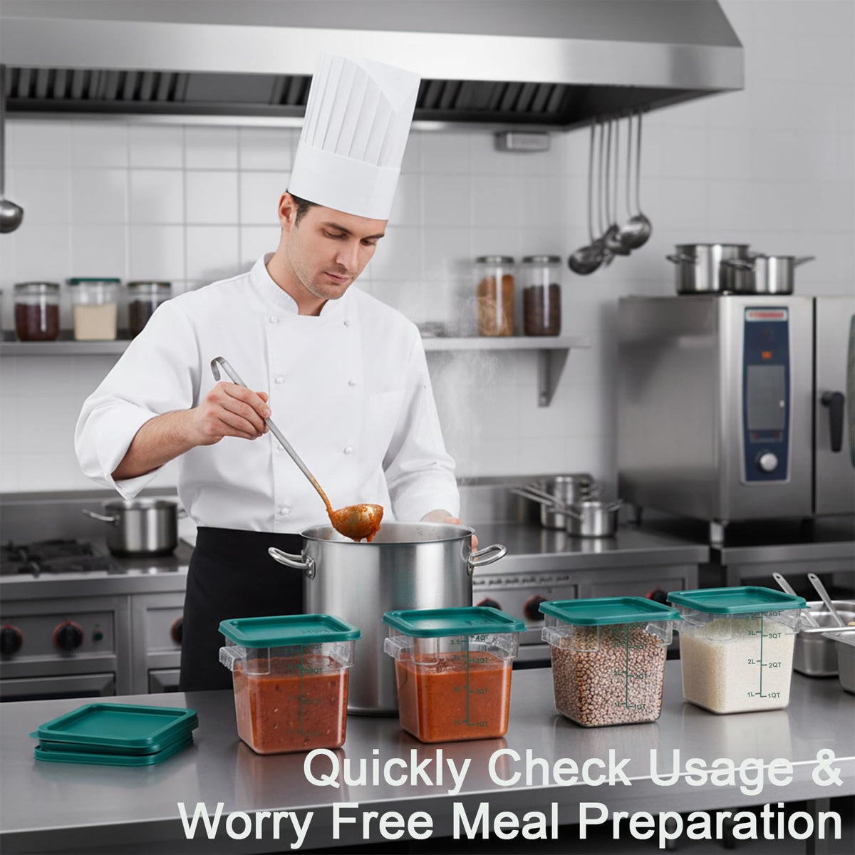 SHANDERBAR marinating container ideal for flavorful meat prep.