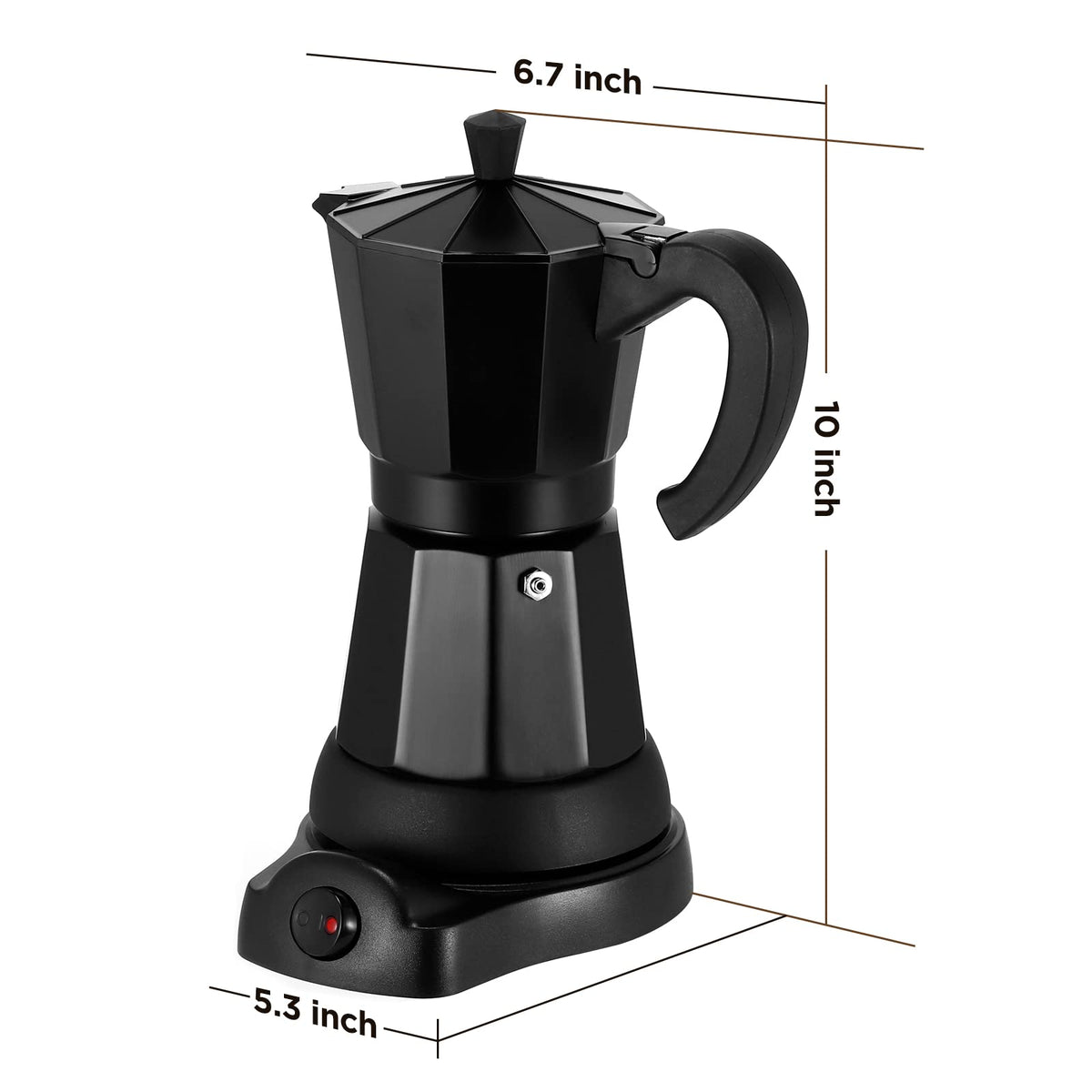 SHANGSKY moka pot safety-valve shows built-in protection for peace of mind.