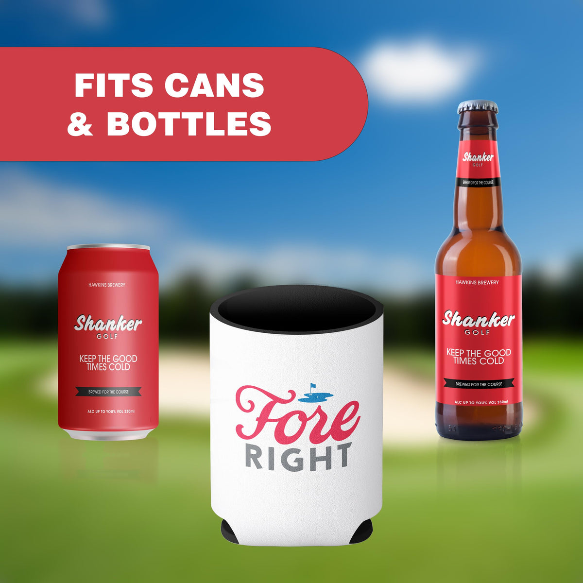 Shanker Golf golf-themed cooler design ideal for events and gifts.