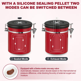 ShanSon canister shows CO2 valve for extended flavor preservation.