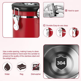 ShanSon opaque container blocks light to maintain bean quality.