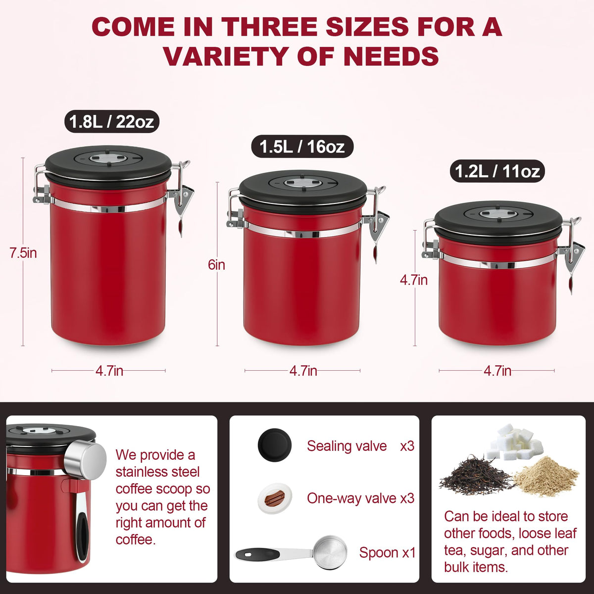 ShanSon stainless steel body protects beans from light and moisture.
