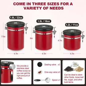 ShanSon stainless steel body protects beans from light and moisture.