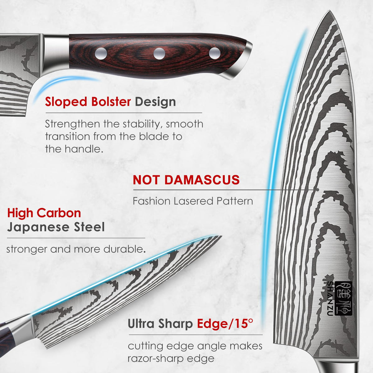 SHAN ZU bread knife slices crusts evenly