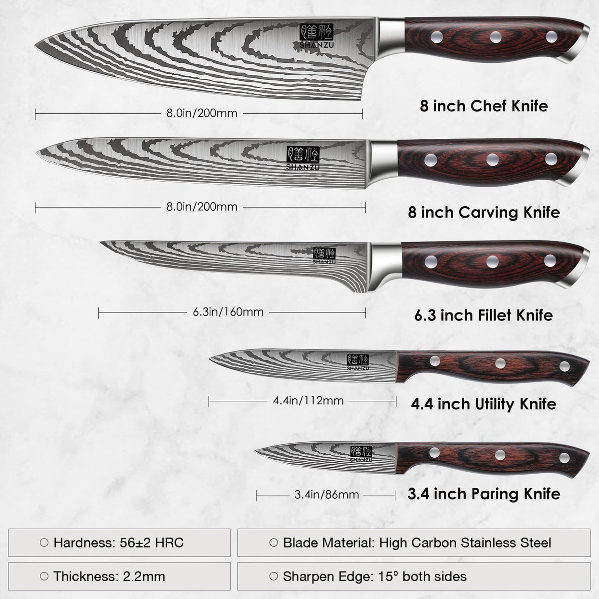 SHAN ZU chef knife for precise, balanced cuts