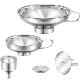 Shappy large-diameter funnel for wide-mouth jars, smooth pouring