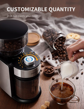 SHARDOR burr grinder cup selector for 2-14 cups
