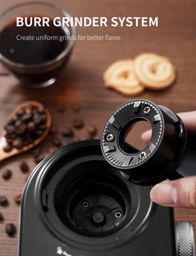 SHARDOR burr grinder dial settings with 16 grind levels