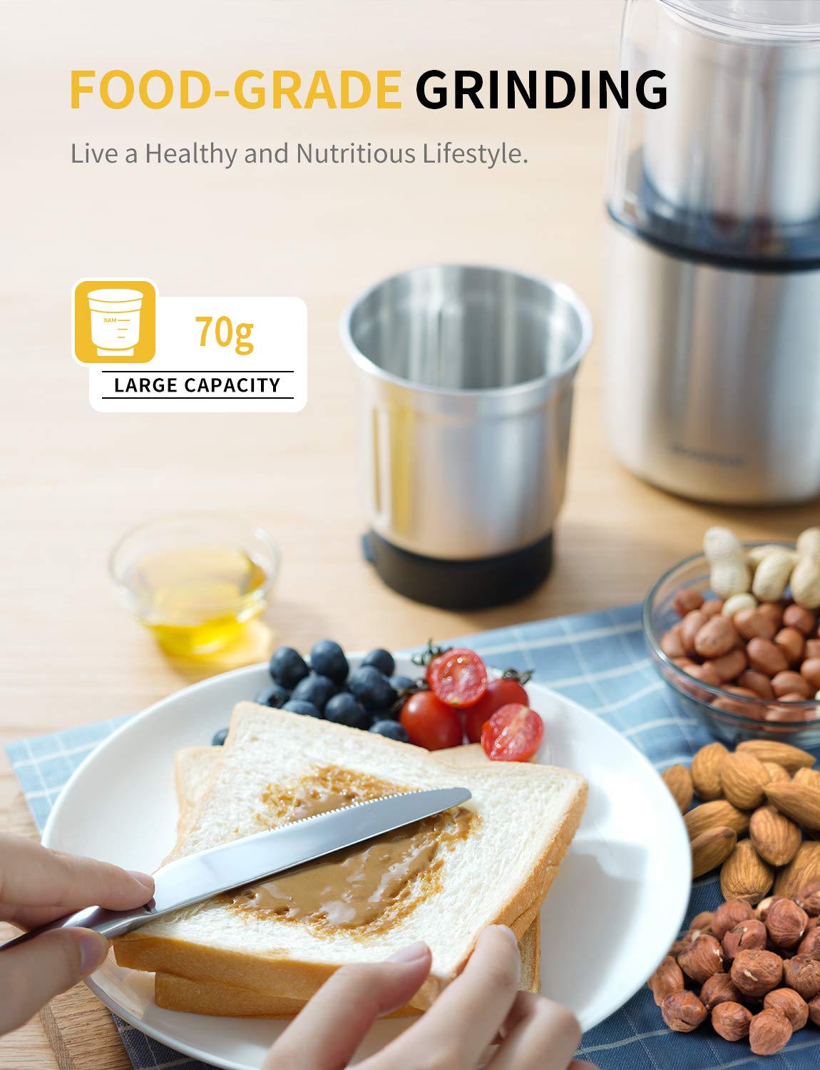 SHARDOR compact triangle design fits neatly in small kitchens.